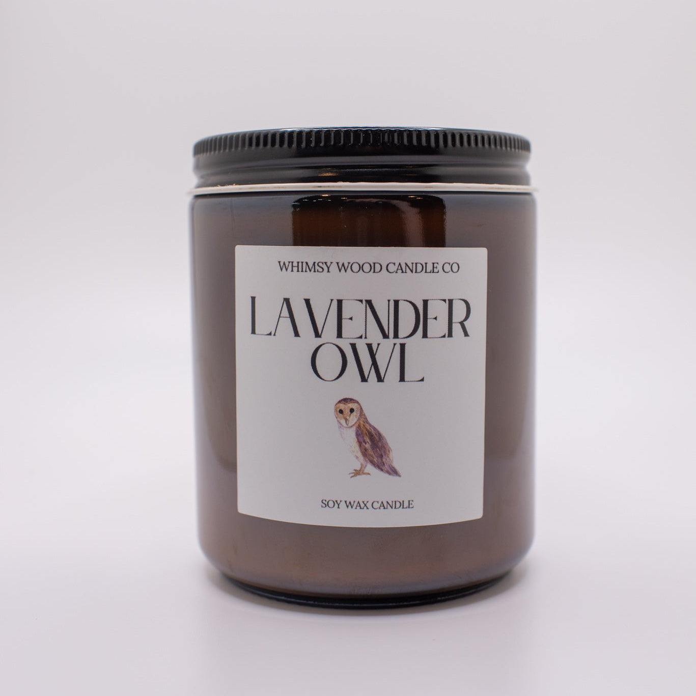 Lavender Owl Candle
